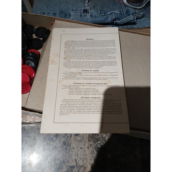 Vintage Empire 1970's Backgammon Board Game #1690- Complete! - Picture 9 of 16